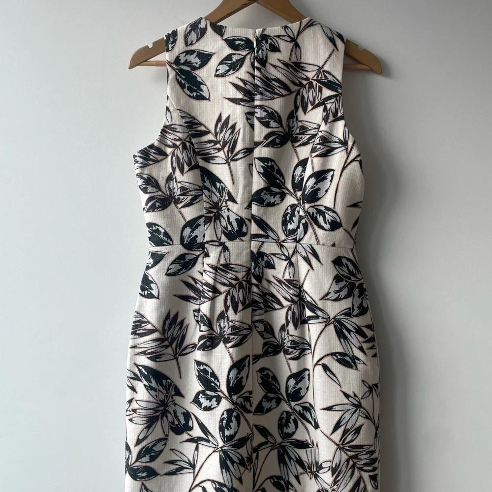 J.Crew Collection Tropical Floral Shift Dress Structured Summer Dress- small - Picture 4 of 7